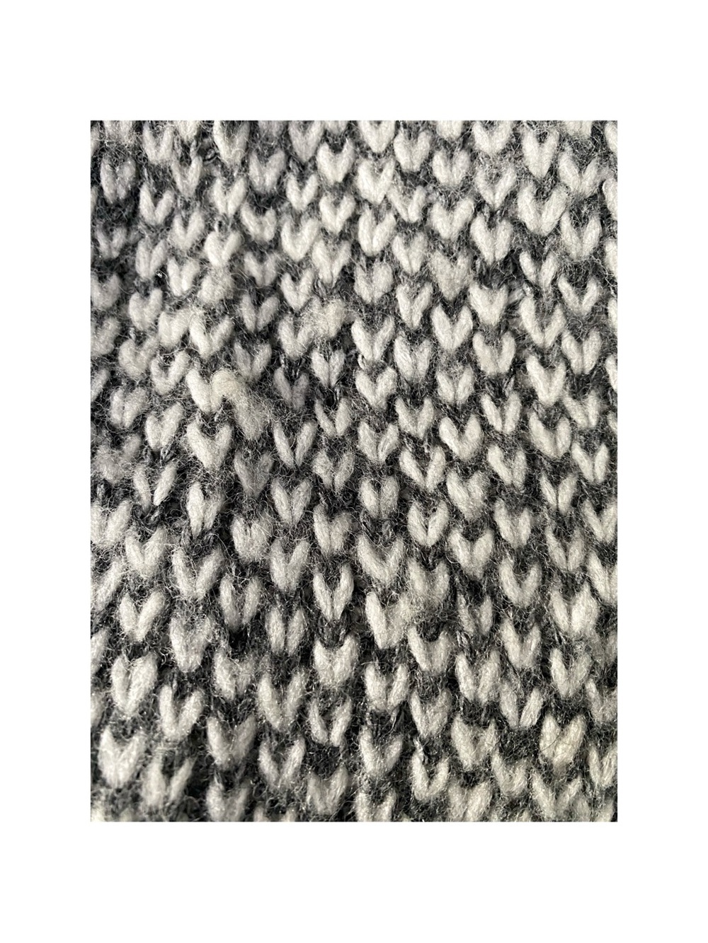 Aerie Black & White Wool Blend Scarf - Picture 4 of 6